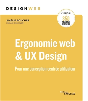 Couverture — Ergonomie web & UX Design (Amélie Boucher)